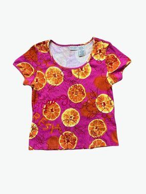 White Stag Orange Slice Graphic Tee Pink Orange